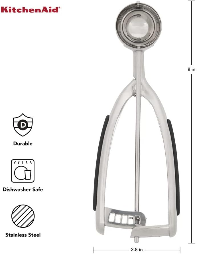 KitchenAid KO148OHOBA Gourmet Cookie Dough Scoop, Black