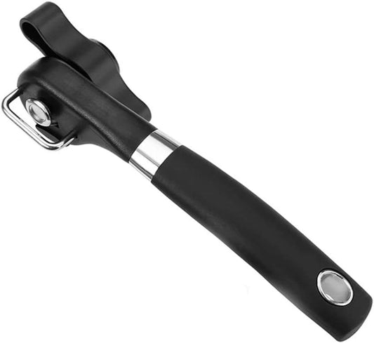 Safe Cut Can Opener Manual, Upgraded Ergonomic Anti Slip Grips Handle Design, Restaurant Side Cutting Safety Can Opener