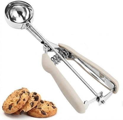Cookie Scoop, Ice Cream Scoop, 1Tbsp/15 ml/0.5oz Cookie Scoops for Baking, 18/8 Stainless Steel Cookie Scooper for Baking, Ice Cream Scooper with Trigger Release, Cookie Dough Scoop with Non-slip Grip
