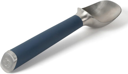 Calphalon Cookie Scoop, Stainless Steel Trigger Scoop for Cookie Dough, Ice Cream & Batter, Portion Control Kitchen Scoop with Release Mechanism, Taupe