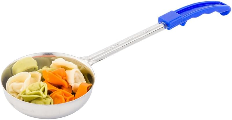 Restaurantware Met Lux 6 Ounce Portion Ladle 1 With Black Handle Portion Serving Spoon - Does Not Corrode Dishwashable Stainless Steel Portion Control Serving Utensil Multipurpose