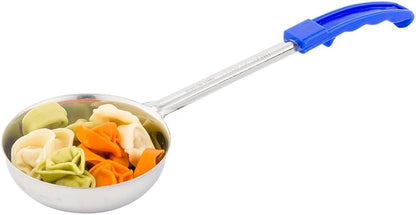 Restaurantware Met Lux 6 Ounce Portion Ladle 1 With Black Handle Portion Serving Spoon - Does Not Corrode Dishwashable Stainless Steel Portion Control Serving Utensil Multipurpose