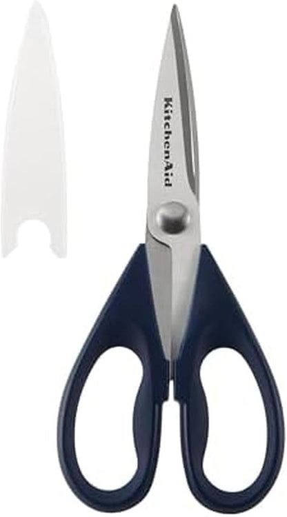 KitchenAid Multipurpose Shear Set, Versatile Scissors with Nutcracker, Bottle Opener, Ergonomic Handles with Protective Blade Covers, 2 Piece