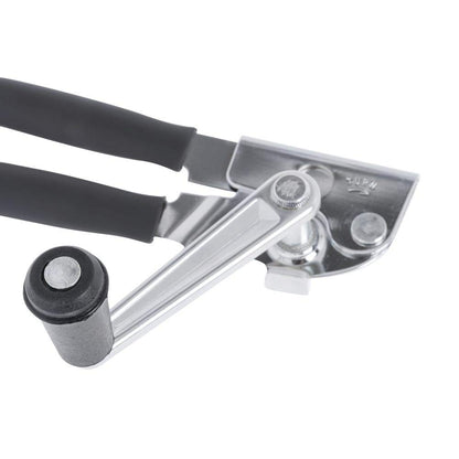 HUBERT Manual Can Opener Stainless Steel Easy Crank-Style - 8 1/4"L x 2 1/4"W x 4 3/10"H