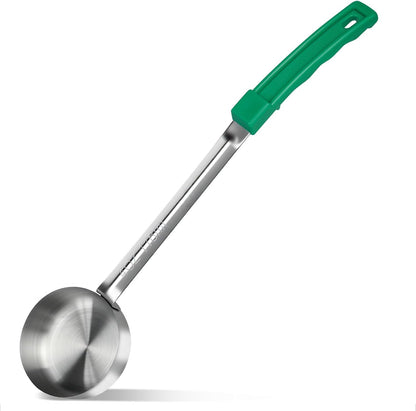 1 Ounce Solid Stainless Steel Portion Control Ladle Spoon - 2Pcs Pizza Sauce Serving Spoons Portion Ladle for Sauces, Perfect for Weight Watchers, Buffets, Parties