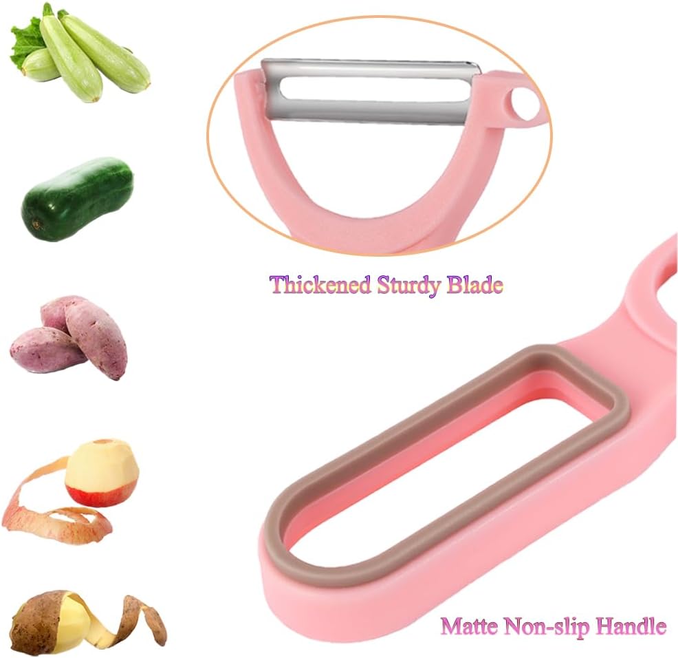 Ultra Sharp Peeler, Vegetable Peeler, Fruit Peeling Blade, Pink
