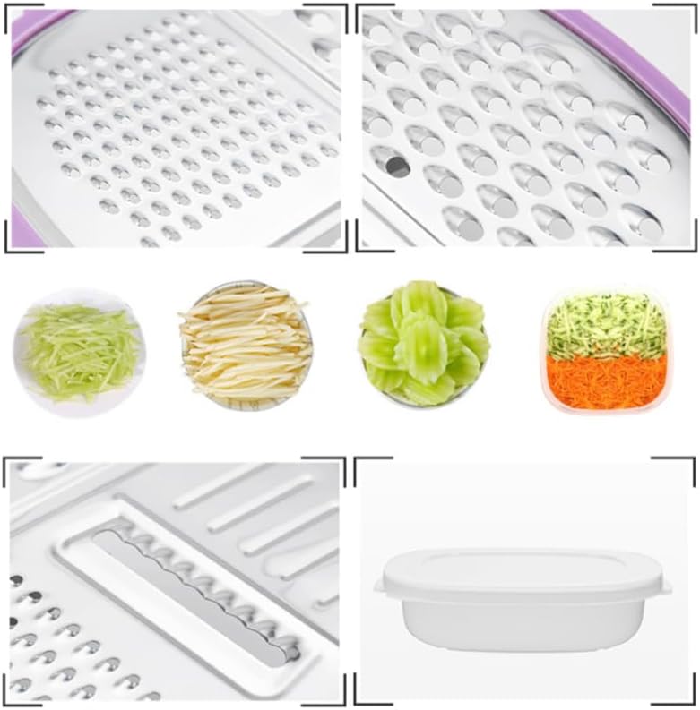 Cheese Grater with Container, Cheese Grater with Handle for Kitchen Box