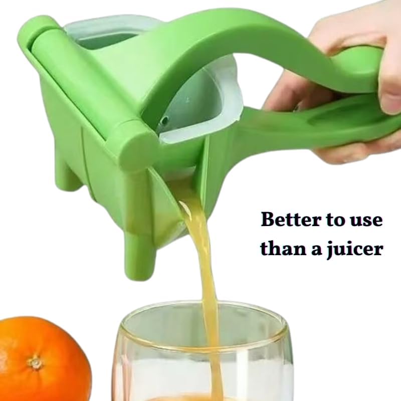 Manual Citrus Juicer Press – Handheld Lemon Squeezer for Orange, Lime, Grapefruit – Heavy Duty Juice Extractor – Easy to Use & Clean Hand Press Juicer for Kitchen – No Electricity Needed