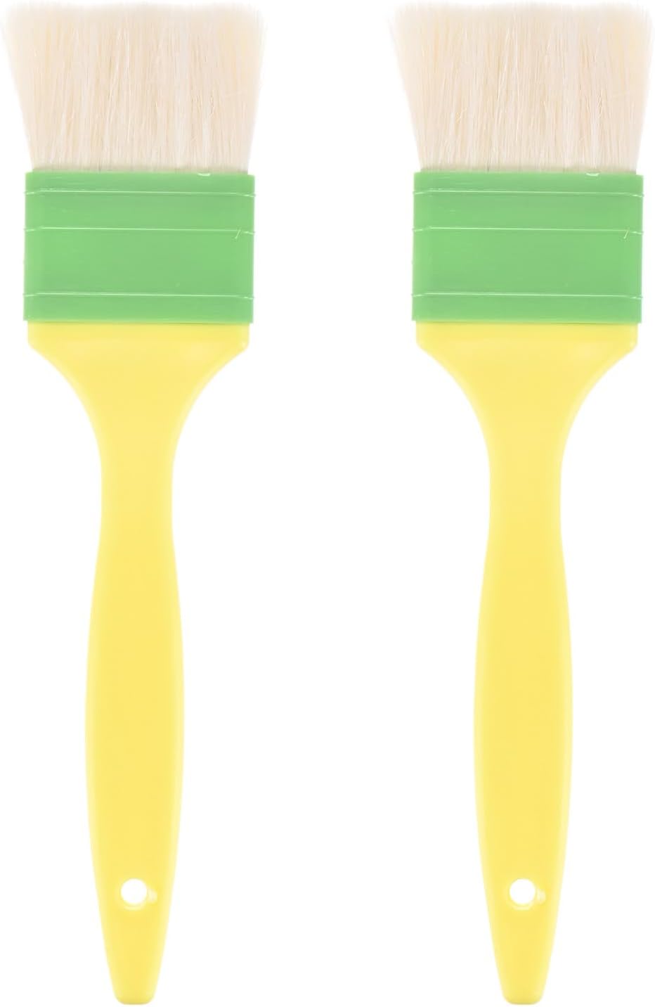 M METERXITY 2-Pack Pastry Brush, Wool Basting Baking BBQ Oil Brush for Cooking/Barbecue/Kitchen [3"]