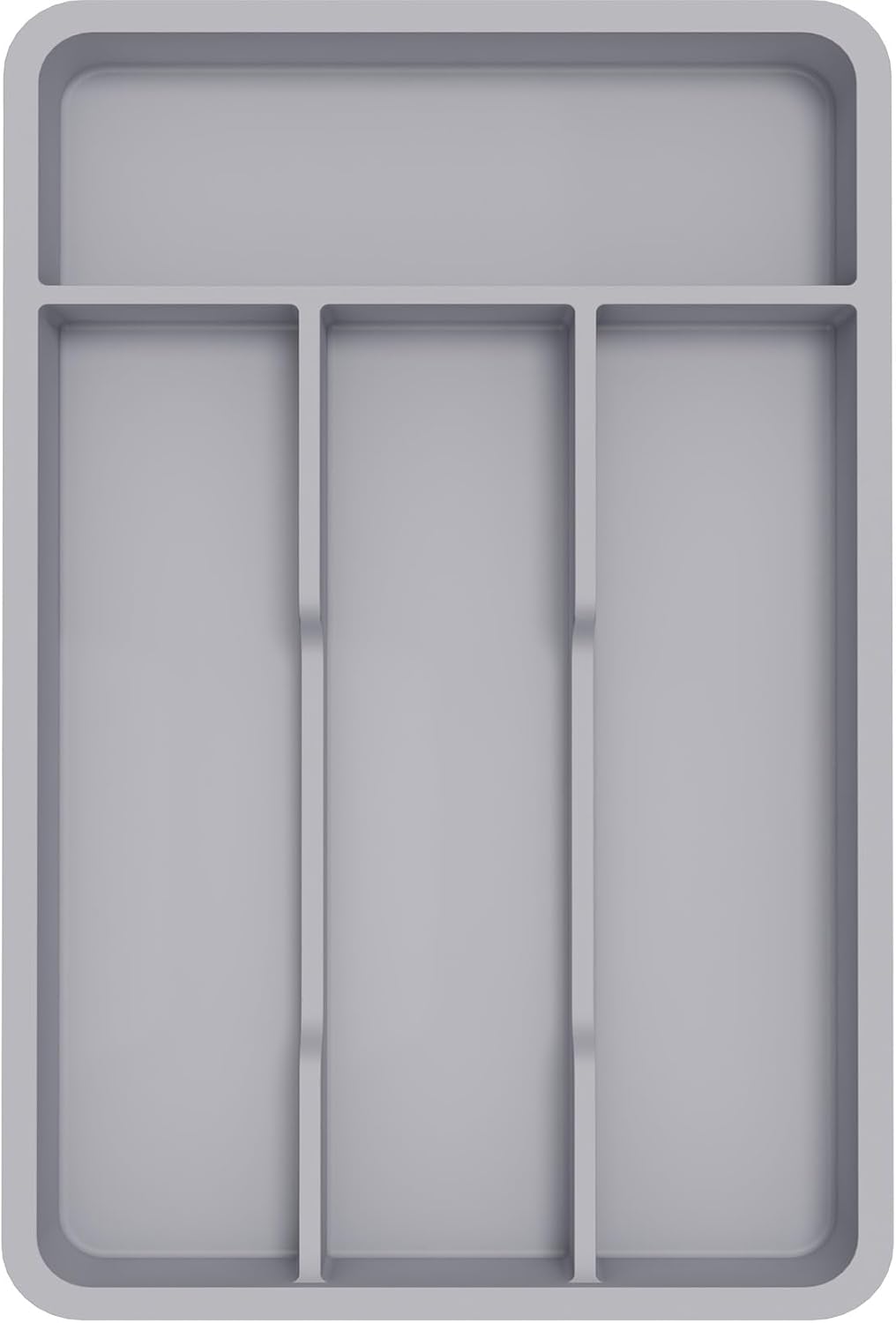Lifewit Silverware Drawer Organizer Tray, Plastic Cutlery Storage for Kitchen, Flatware and Utensil Holder Divider for Spoons Forks Knives Tableware, 9.1 x 12.6", 5 Slots, Black