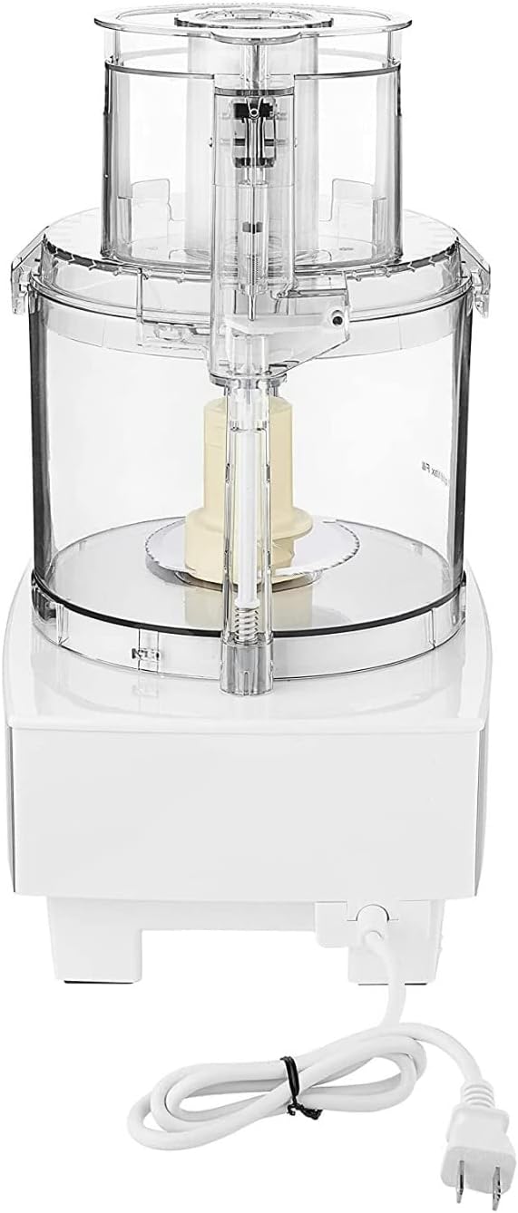 Cuisinart 7-Cup Pro Classic Food Processor, 600-Watt Motor, Vegetable Chopper & Blender for Mincing, Dicing, Shredding, Puree & Kneading Dough, DLC-10SYP1, White