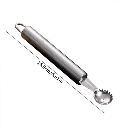 Stainless Steel Strawberry Huller,silver Multi Function Strawberry Huller and Tomato Stem Corer Tool,for Strawberry,Tomato,Vegetable and Fruit Corer Practical Kitchen Tool
