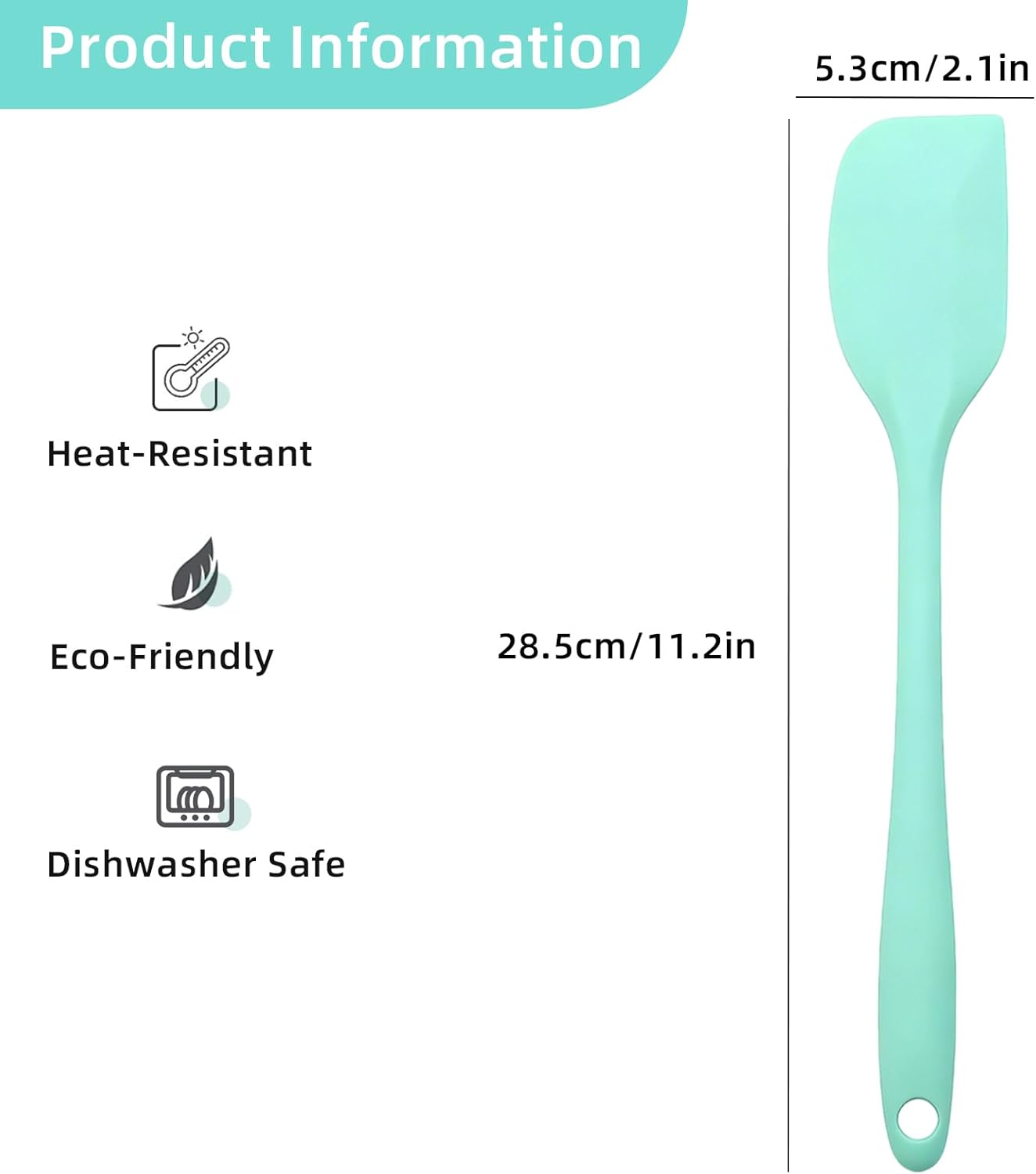 3 Pcs Silicone Spatula Set, Small Rubber Spatulas Silicone Heat Resistant Kitchen Tools for Flexible and Suitable for Kitchen Baking, Cooking, Stirring, and Scraping Seamless One Piece Design (3)