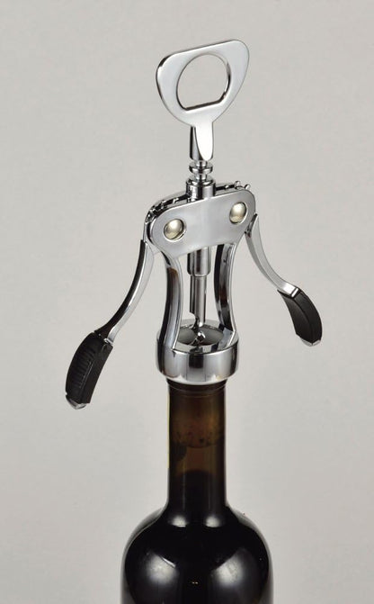 Pearl Metal C-3719 Domaine Ruti Wing Drill Corkscrew, Black