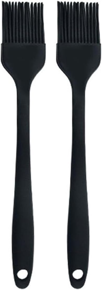 Silicone brush, Oil Brush for BBQ Kitchen Cooking Baking and Grilling (2 PCS,pink) - Colors A