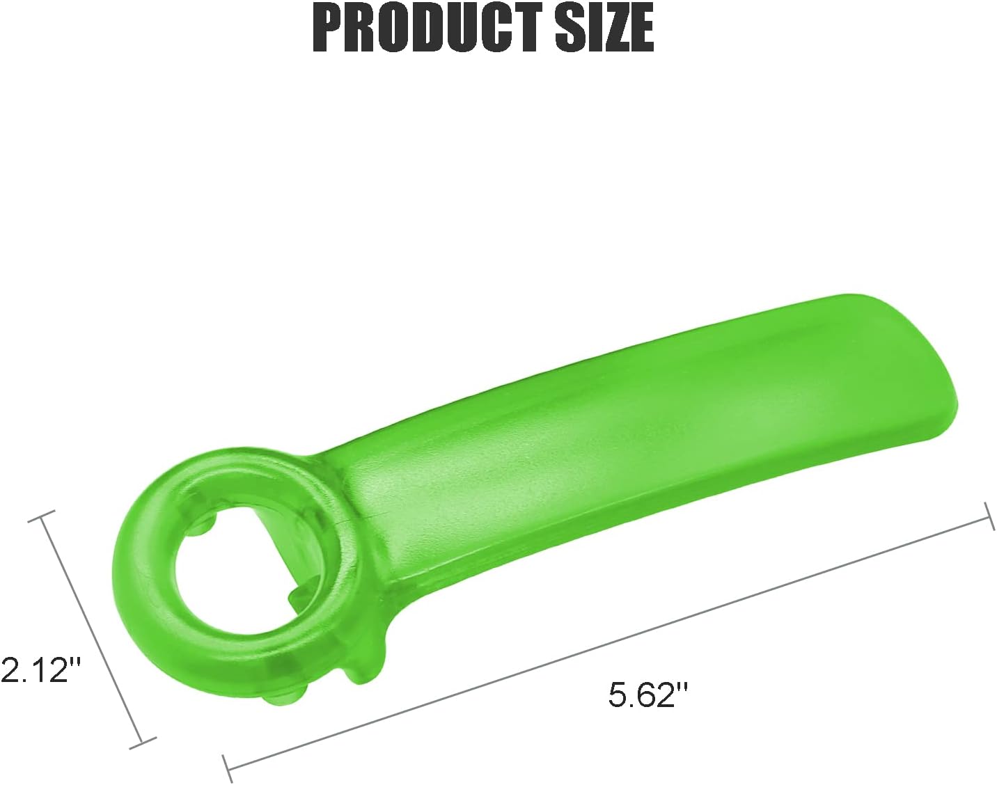 1 Pack Red Jar-key Jar Opener The Original Easy Use by Anyone (Transparent)