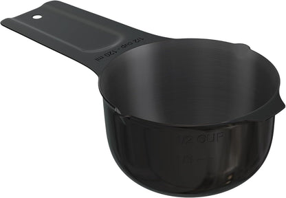 Color Up 2 Cup Measuring Cup, 480ml Stainless Steel Metal, Easy-Pour Spouts, Engraved Markings, Flat Base, Dishwasher Safe, for Dry and Liquid Ingredients