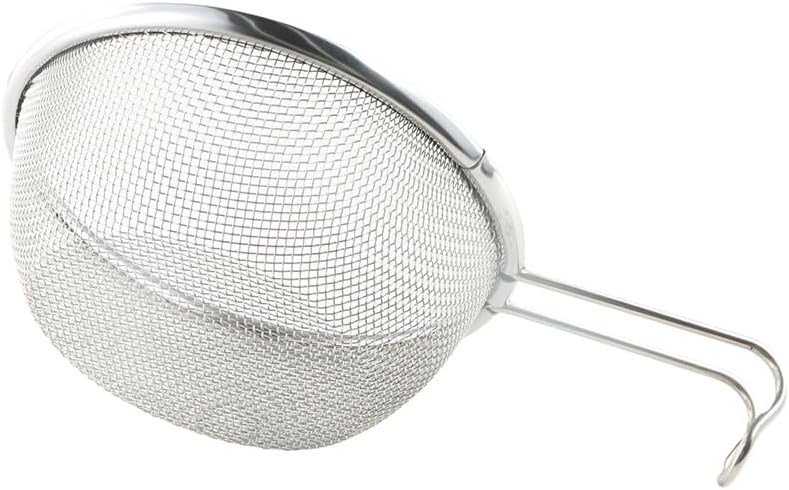 Fine Mesh Strainer Net,Stainless Steel Net and Noodle Colander Flour Sieve Hand Held Oil Strainer Picnic Tableware Outdoor Camping Cooking Accessories