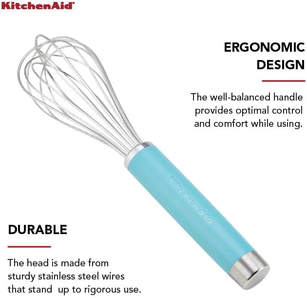 KitchenAid Gourmet Utility Whisk, 10.5-Inch, Matte Black