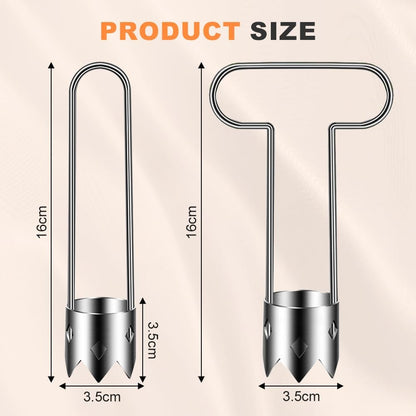 Red Bell Pepper Corer, Apple and Pineapple Corer, Kitchen Gadgets 2025 New Stainless Steel Corers Remover Tool for Fruit and Vegetable (SilverT)