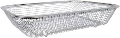 Prolinemax 11-1/2" x 8-1/2" Stainless Steel Rectangle Colander Wire Basket Fruit Vegetable Strainer