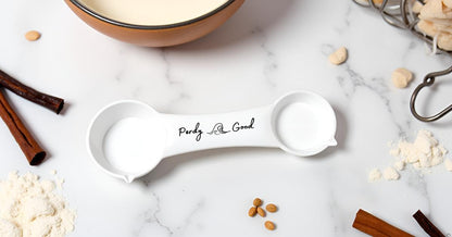 All in One Measuring Spoon for Baking & Cooking – 1 Tbsp, 1 Tsp, 1/2 Tsp, 1/4 Tsp – Durable Plastic, Dishwasher Safe – Accurate Dry & Liquid Measure – Rugged Kitchen Tool – Made in USA