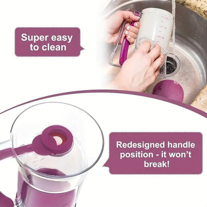 Batter Dispenser With Measuring Scale 900ml Capacity Leak Proof Design For Baking Pancake Muffin Cupcake Easy To Use Kitchen Baking Tool Baking Supplies for Griddle（Red）