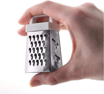 Mini Garlic Grater, Stainless Steel Cheese Ginger Vegetable Spices Small Grater for Kitchen, Black (Black)