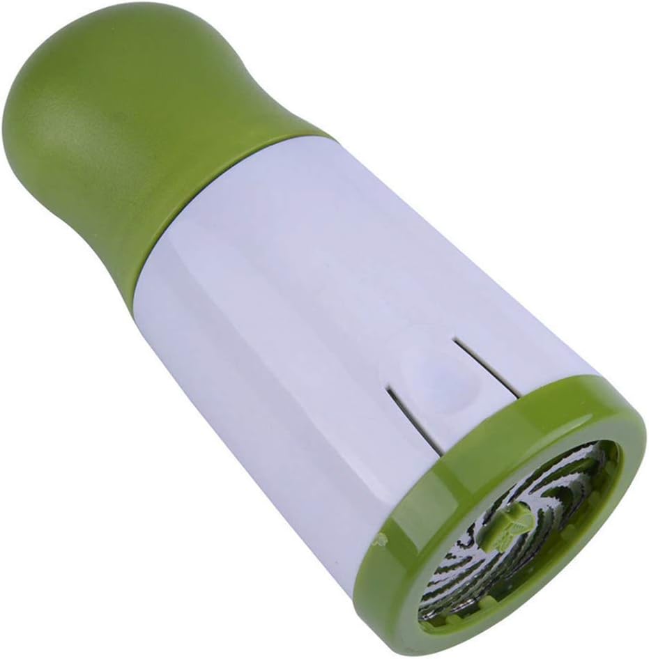 1 pc Herb Mill Chopper Cutter Mince Stainless Steel Blades Safely New ( Color: White & Green)