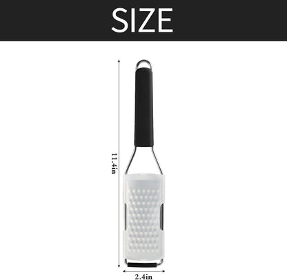 Cambom Lemon & Citrus Zester, Cheese Graters with Stainless Steel Sharp Blade for Parmesan Cheese, Ginger, Garlic, Nutmeg, Chocolate, Vegetables, Fruits, Dishwasher Safe Shredder Fine Blade