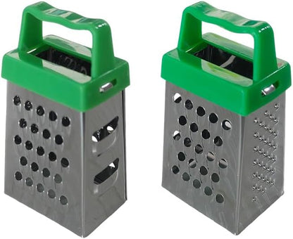 8 Pcs Mini Cheese Grater,Kitchen Small Gadget with 4-Side Stainless Steel Box Grate for Vegetables,Cheese,Potatoes,Chocolate