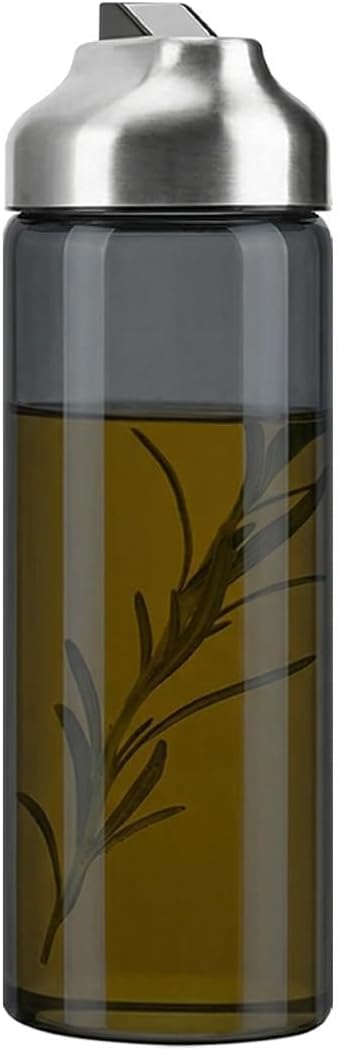 Aelga Olive Oil Dispenser - 14 OZ Glass Oil and Vinegar Dispenser Bottles Set for Kitchen No Drip-Set of 2