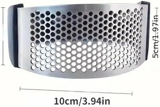 Manual Garlic Crusher – Ergonomic Stainless Steel Press with Non-Slip Handle for Smooth, Even Mincing