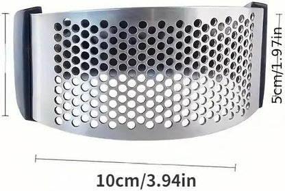 Manual Garlic Crusher – Ergonomic Stainless Steel Press with Non-Slip Handle for Smooth, Even Mincing