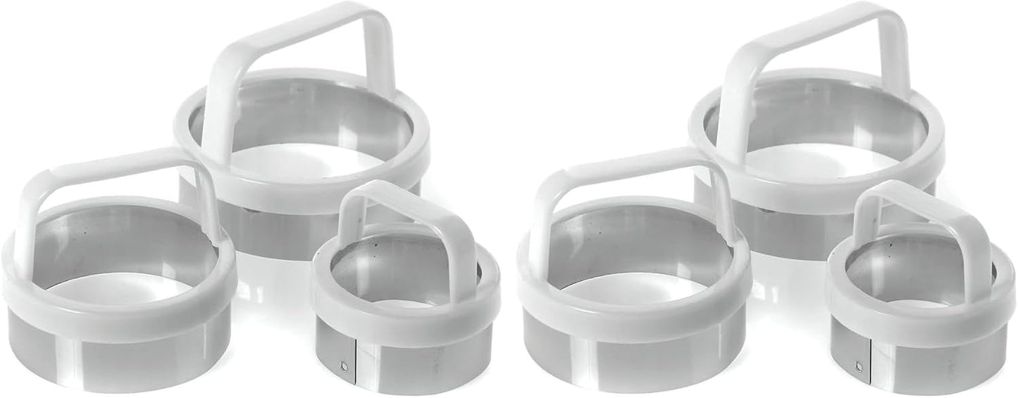 Norpro Biscuit/Cookie Cutters, Set of 3, As Shown