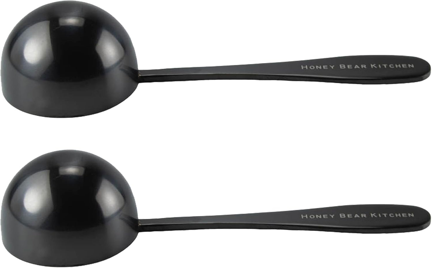 Honey Bear Kitchen 5 ml Teaspoon Measuring Scoop Spoons, Polished Stainless Steel, Set of 2