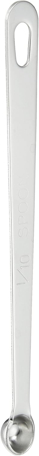 Wadasuke Manufacturing Extra Thick Measuring Spoon, 1/10 Spoon, 4911-0010 Silver
