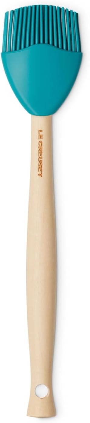Le Creuset Silicone Craft Series Basting Brush, 10 1/2" x 2 1/8", Cerise