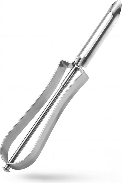 Stainless Steel Vegetable Peeler for Kitchen, Ergonomic Potato Peeler with Sharp Swivel Blade, Fruit Carrot Veggie, Dishwasher Safe Kitchen Peeling Tool for Easy Food Prep