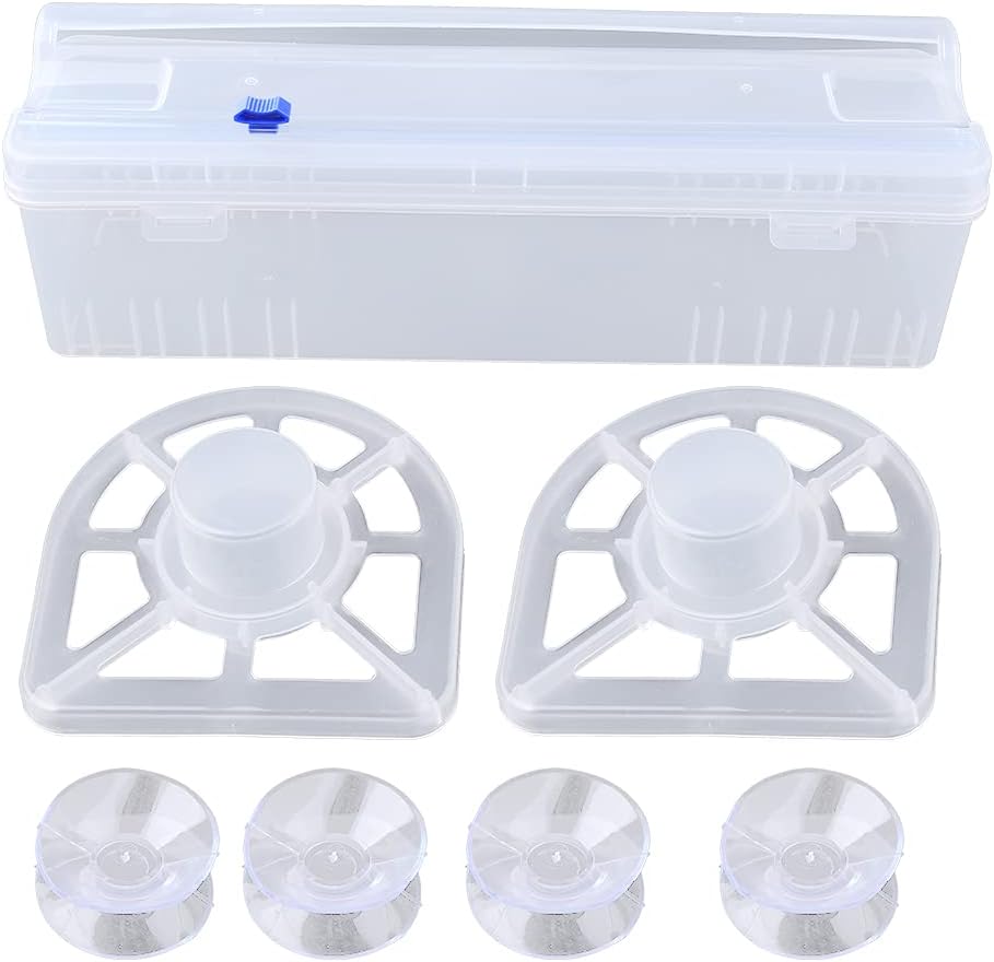 Home Food Wrap Dispenser with Slide Cutter Cling Film Wrap Dispenser Plastic for p Cutter Storage Holder Kitchen Too