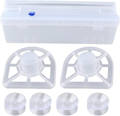 Home Food Wrap Dispenser with Slide Cutter Cling Film Wrap Dispenser Plastic for p Cutter Storage Holder Kitchen Too
