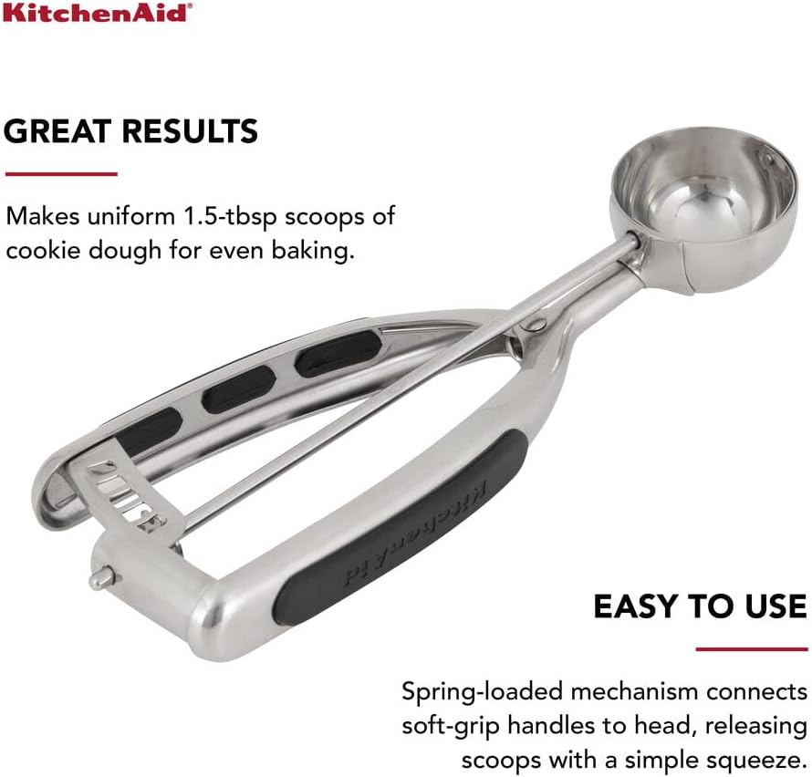 KitchenAid KO148OHOBA Gourmet Cookie Dough Scoop, Black
