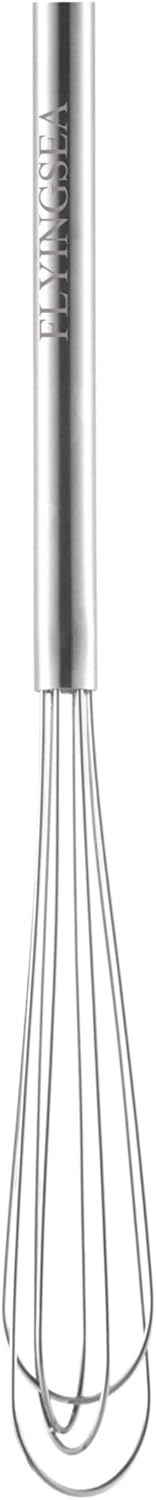 FLYINGSEA Whisks,Small Whisk,Mini Whisk,Stainless Steel Whisks,Cooking and Kitchen Gadget.(1 Pcs)