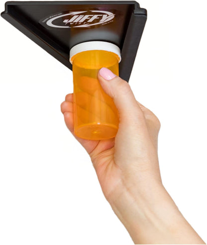 Jar Opener - Effortless Opener for Any Size Bottle or Jar Mounts Under Cabinet with Industrial Adhesive - Zero Slip Blade Protector - Must Have for Seniors & Arthritis Made In USA