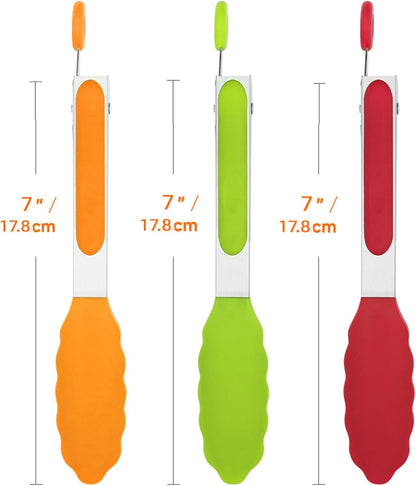 600℉ Heat Resistant Kitchen Tongs for Cooking with Silicone Tips,Maywe Tanso 12-Inch Stainless Steel Locking Cooking Tongs Food Tongs for BBQ,Cooking,Salad and Serving Food,Heavy Duty,Non-Stick,Black