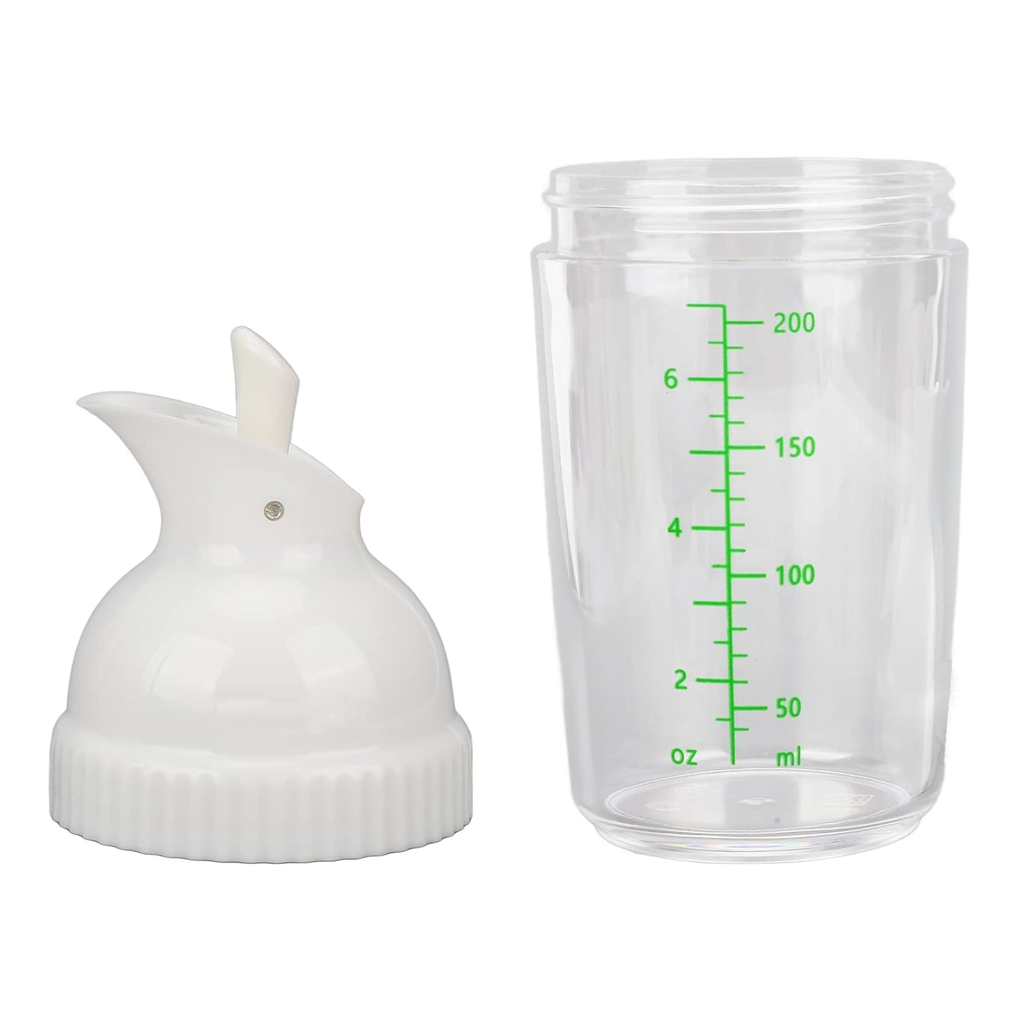 Yosoo Health Gear Salad Dressing Shaker 200ml, Leakproof Sauce Dispenser Bottle With One-Handed Lever Lid For Kitchen Oil Vinegar And Marinade Storage