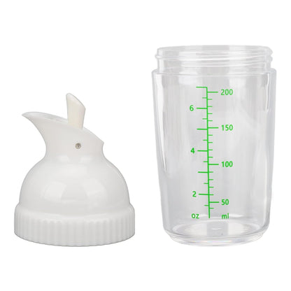 Yosoo Health Gear Salad Dressing Shaker 200ml, Leakproof Sauce Dispenser Bottle With One-Handed Lever Lid For Kitchen Oil Vinegar And Marinade Storage