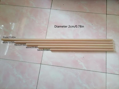 Rolling Pins For Baking Ultra Thin,3/4 Inch Diameter,Long 19 .7Inch,(50 * 2 cm)