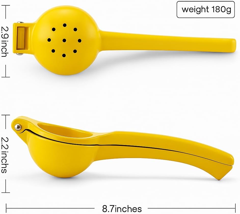 OCHI Heavy Duty Lemon Lime Squeezer – Manual Citrus Juicer Press, No Pulp or Seeds, Premium Metal Handheld Tool, Dishwasher Safe, Ideal for Lemons, Limes & More