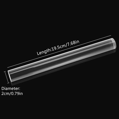 AUGSUN 1pcs Acrylic Clay Roller Acrylic Round Tube Roller Rolling Clay Bar Clear Clay Art Craft DIY Polymer Clay Tool